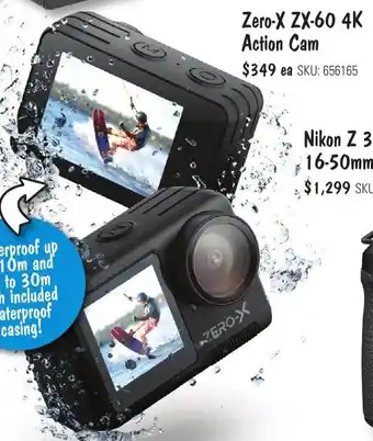 JB Hi-Fi Zero-X ZX-60 4K Action Cam offer