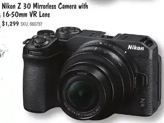 Nikon Z 30 Mirrorless Camera with 16-50mm VR Lens