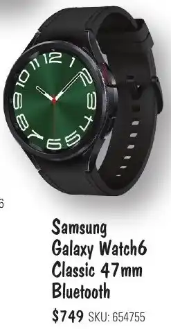 JB Hi-Fi Samsung Galaxy Watch6 Classic 47mm Bluetooth offer