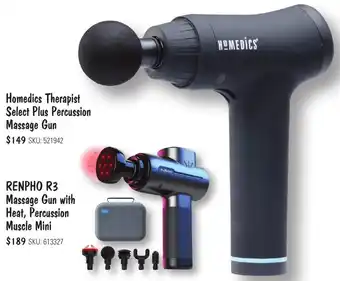 JB Hi-Fi Homedics Therapist Select Plus Percussion Massage Gun offer