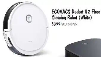JB Hi-Fi ECOVACS Deebot U2 Floor Cleaning Robot (White) offer