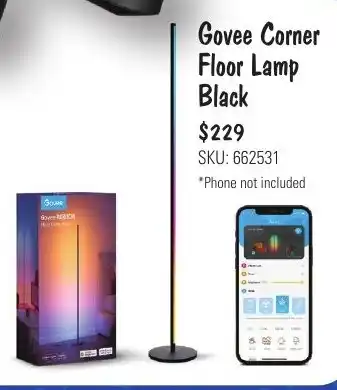 JB Hi-Fi Govee Corner Floor Lamp Black offer