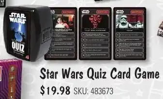JB Hi-Fi Star Wars Quiz Card Game offer