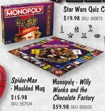 JB Hi-Fi Monopoly - Willy Wonka and the Chocolate Factory offer
