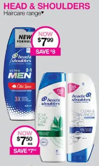 Priceline HEAD & SHOULDERS Haircare range offer