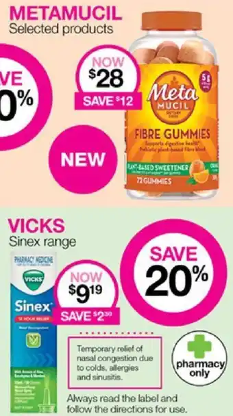 Priceline METAMUCIL Selected products offer