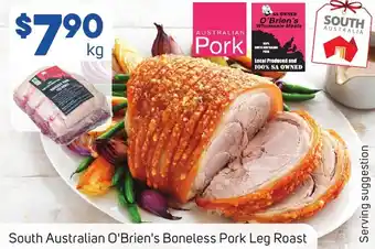 Foodland South Australian O'Brien's Boneless Pork Leg Roast offer