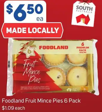 Foodland Foodland Fruit Mince Pies 6 Pack offer