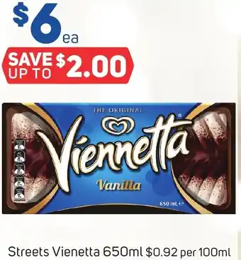 Foodland Streets Vienetta 650ml offer