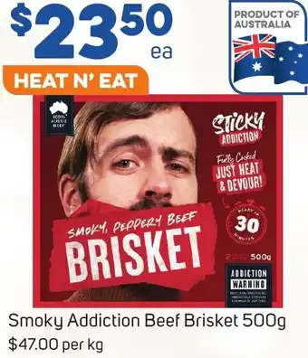 Foodland Smoky Addiction Beef Brisket 500g offer