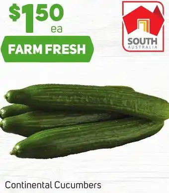 Foodland Continental Cucumbers offer