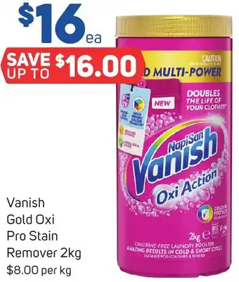 Foodland Vanish Gold Oxi Pro Stain Remover 2kg offer
