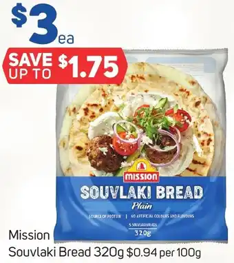 Foodland Mission Souvlaki Bread 320g offer
