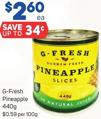 Foodland G-Fresh Pineapple 440g offer