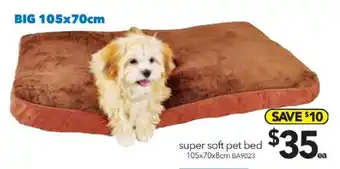 Cheap as Chips Super Soft Pet Bet 105x70x8cm offer