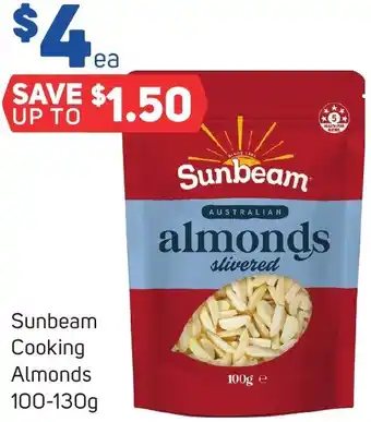 Foodland Sunbeam Cooking Almonds 100-130g offer