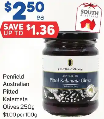Foodland Penfield Australian Pitted Kalamata Olives 250g offer