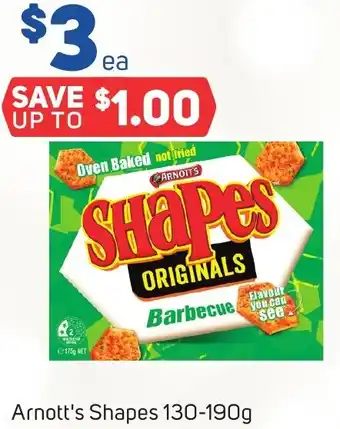 Foodland Arnott's Shapes 130-190g offer