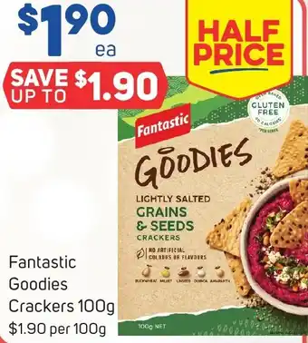 Foodland Fantastic Goodies Crackers 100g offer