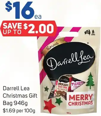 Foodland Darrell Lea Christmas Gift Bag 946g offer