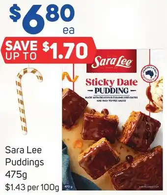 Foodland Sara Lee Puddings 475g offer