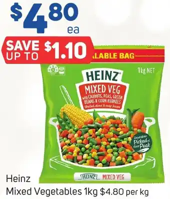 Foodland Heinz Mixed Vegetables 1kg offer
