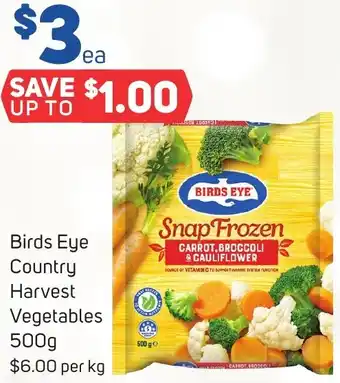 Foodland Birds Eye Country Harvest Vegetables 500g offer