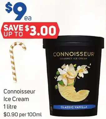 Foodland Connoisseur Ice Cream 1 litre offer