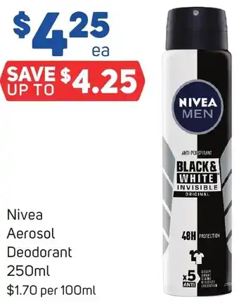 Nivea Aerosol Deodorant 250ml