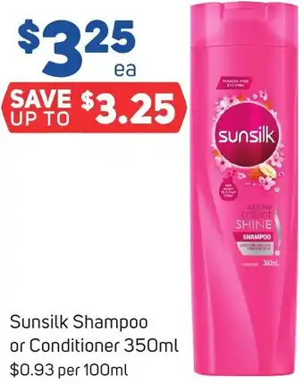 Sunsilk Shampoo or Conditioner 350ml