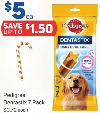 Foodland Pedigree Dentastix 7 Pack offer
