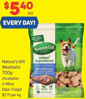 Foodland Nature's Gift Meatballs 700g offer