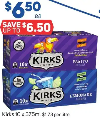 Foodland Kirks 10 x 375ml offer