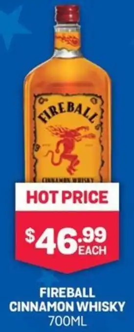 FIREBALL CINNAMON WHISKY 700ML