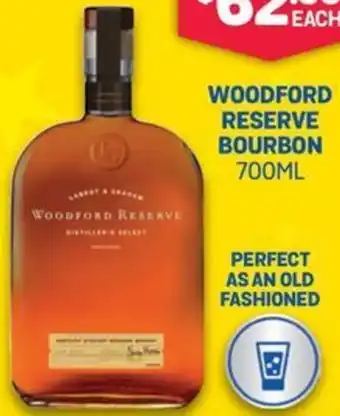 Bottlemart WOODFORD RESERVE BOURBON 700ML offer