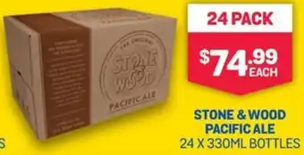 Bottlemart STONE & WOOD PACIFIC ALE 24 X 330ML BOTTLES offer