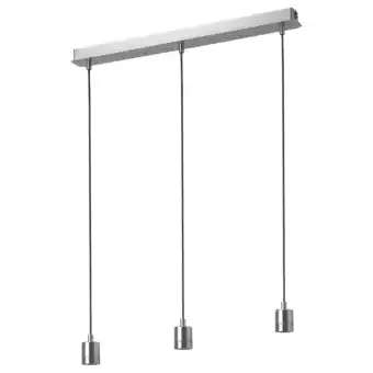 IKEA Skaftet triple cord set with ceiling mount, nickel-plated rectangle offer