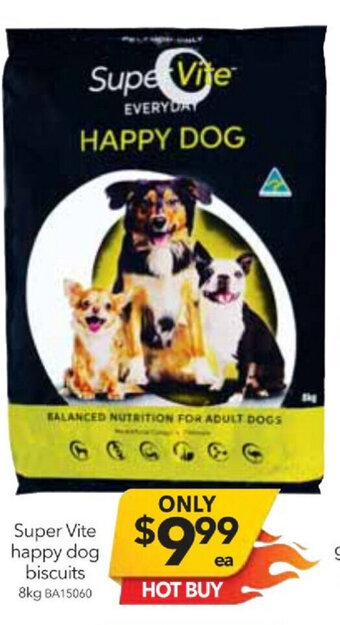 Cheap as Chips Super Vite Happy Dog Biscuits 8kg offer