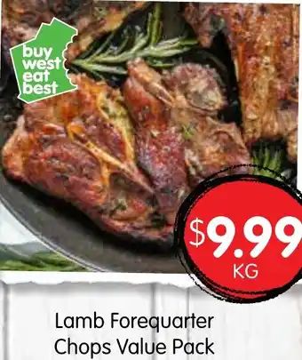 Spudshed Lamb Forequarter Chops Value Pack offer