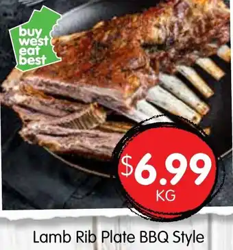 Spudshed Lamb Rib Plate BBQ Style offer