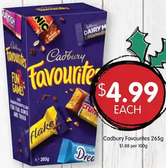Spudshed Cadbury Favourites 265g offer