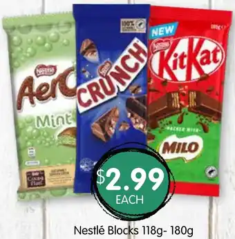 Spudshed Nestlé Blocks 118-180g offer
