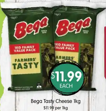 Spudshed Bega Tasty Cheese 1kg offer