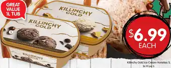 Killinchy Gold Ice Cream Varieties 1L