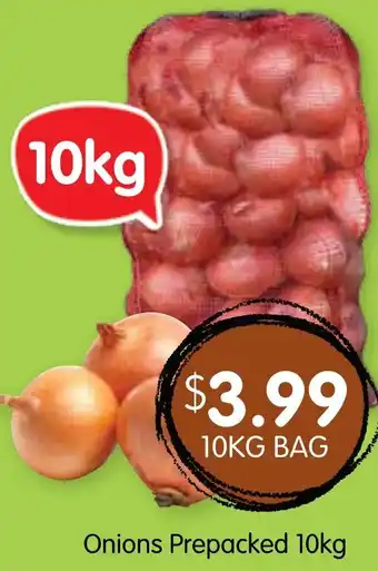 Spudshed Onions Prepacked 10kg offer
