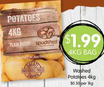 Spudshed Washed Potatoes 4kg offer