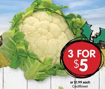 Spudshed Cauliflower offer
