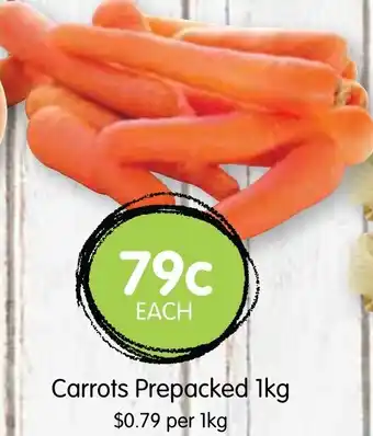 Spudshed Carrots Prepacked 1kg offer