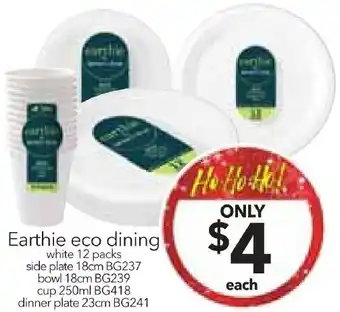 Cheap as Chips Earthie eco dining offer