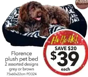 Cheap as Chips Florence plush pet bed offer
